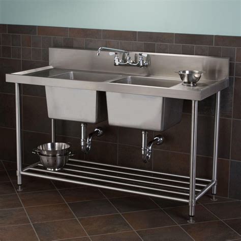 cabinet with sink for kitchen stainless steel|deep stainless sink with cabinet.